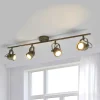 Lindby downlight Leonor, 4 lyskilder, grønn, metall, 78 cm| Spotter I Tak