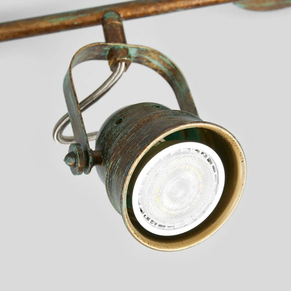 Lindby downlight Leonor, 4 lyskilder, grønn, metall, 78 cm| Spotter I Tak