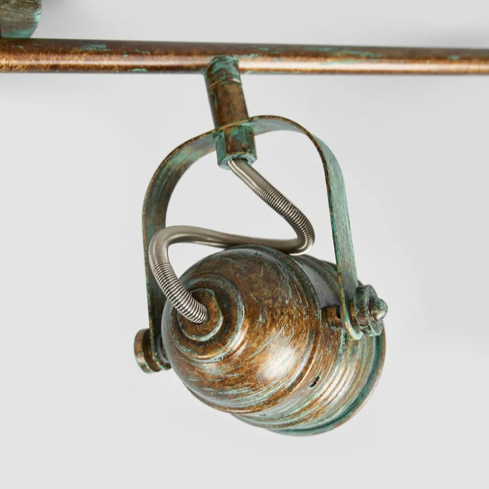 Lindby downlight Leonor, 4 lyskilder, grønn, metall, 78 cm| Spotter I Tak