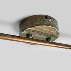 Lindby downlight Leonor, 4 lyskilder, grønn, metall, 78 cm| Spotter I Tak