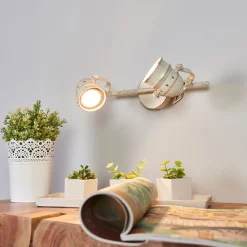 Lindby downlight Leonor, 2 lyskilder, hvit, metall, 32 cm| Spotter I Tak|Taklamper