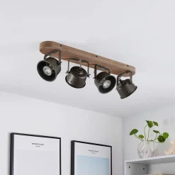 Lindby downlight Rubinjo, 62 cm, 4 lyskilder, tre, GU10 Online