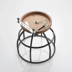 Lindby downlight Rutger, Ø 34 cm, tre, bur, E27| Design- Og Hotellbelysning|Taklamper