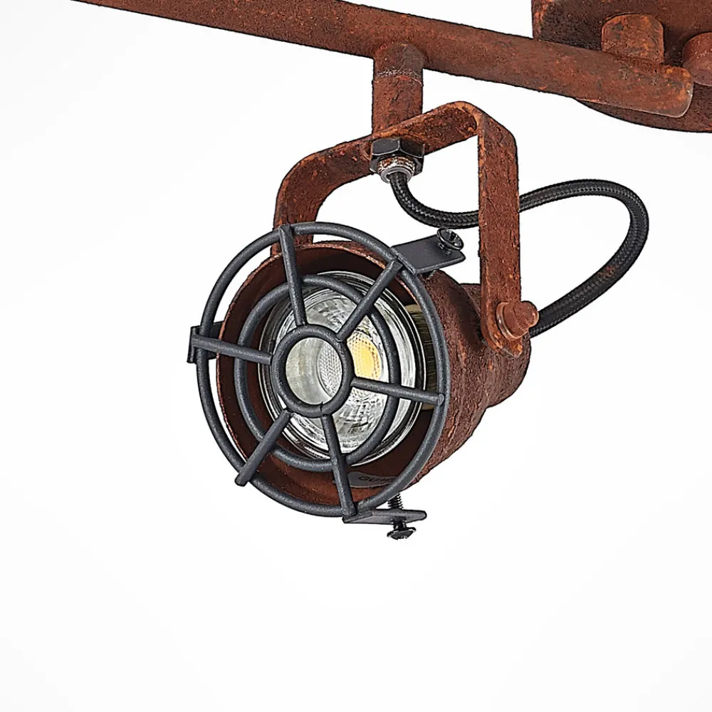 Lindby downlight Scabra, 63 cm, rustbrun, 4 lyskilder, metall Clearance