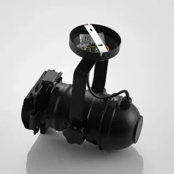 Lindby downlight Tilen, 1 lyskilde, svart, metall, 38 cm Clearance