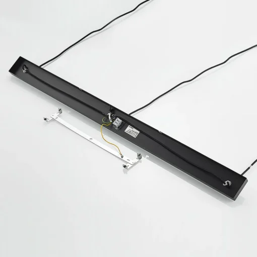 Lindby Elamira pendellampe, svart, metall, 133 cm, 3 lyskilder. Hot