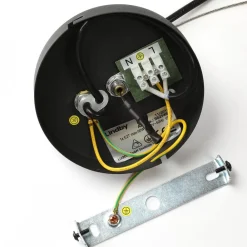 Lindby Emilienne pendellampe, svart, gullfarget, Ø 60 cm| Pendellamper