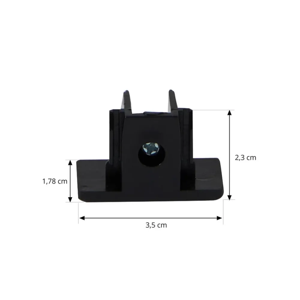 Lindby endestykke Linaro, svart, skrue, 1-fase system New