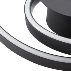 Lindby Erlinik LED-taklampe, stepdim, svart Outlet