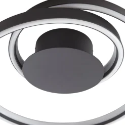 Lindby Erlinik LED-taklampe, stepdim, svart Outlet