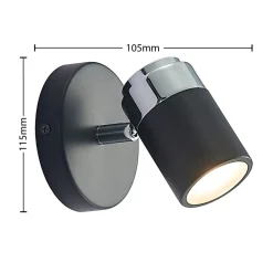 Lindby Esami spotlight, 1 lyskilde| Spotter I Tak|Vegglamper