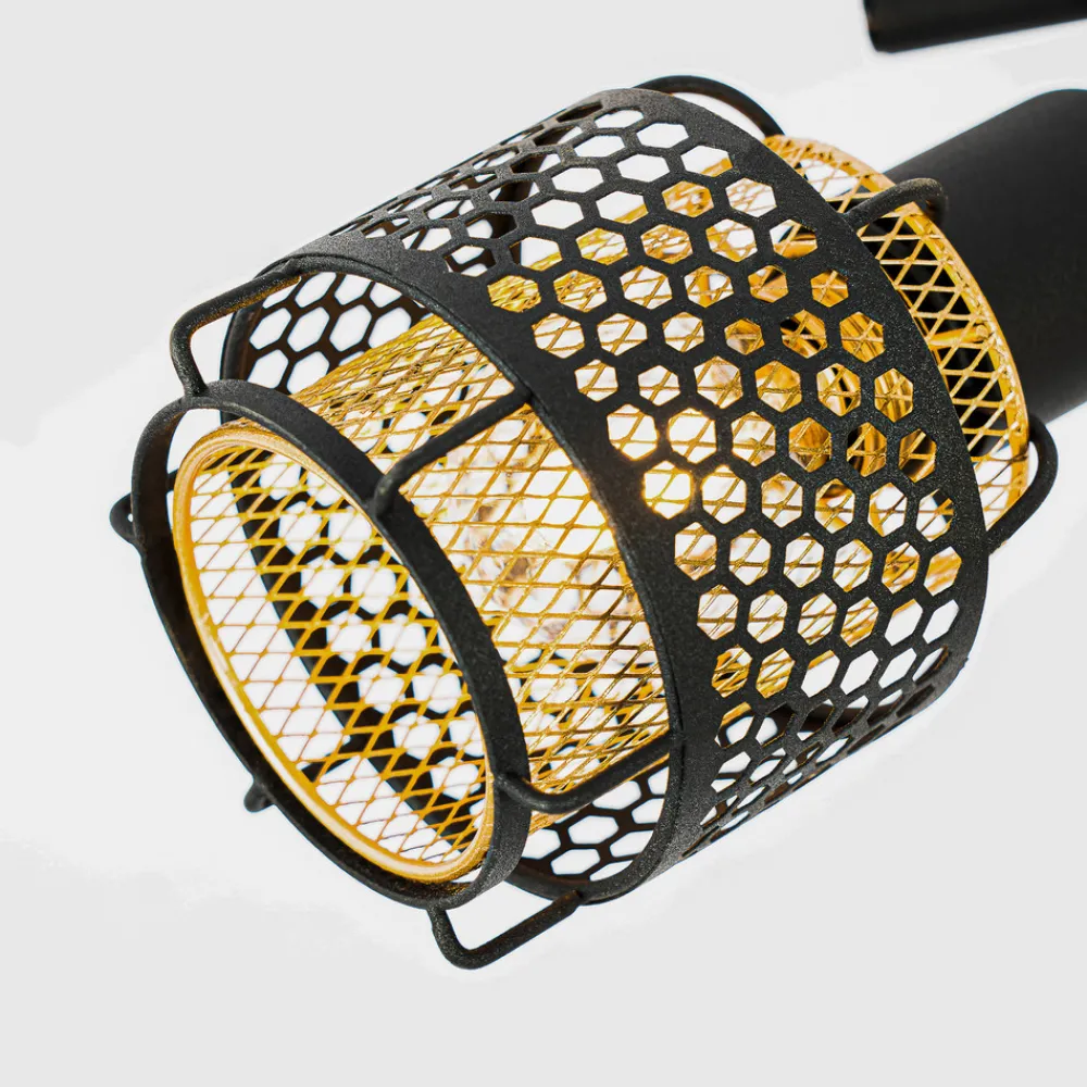 Lindby Eudoria spot 3 lyskilder svart/gull Sale