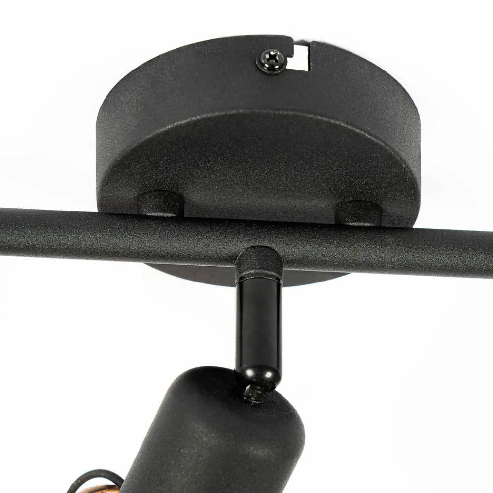 Lindby Eudoria spot 3 lyskilder svart/gull Sale