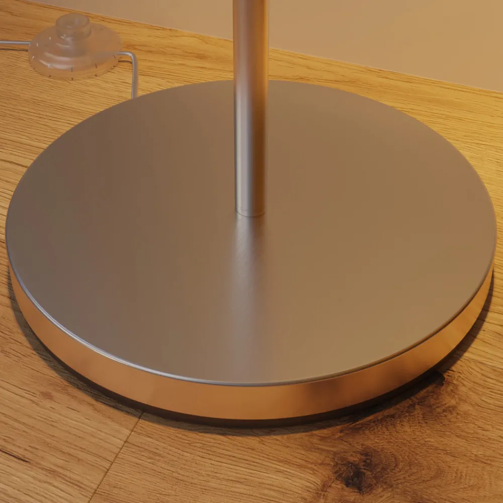 Lindby Evenly gulvlampe med tekstilskjerm New