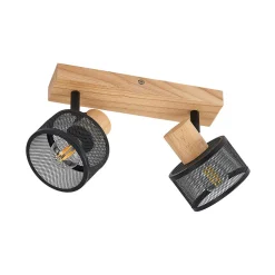 Lindby Evinora takspot av tre, 2 lyskilder