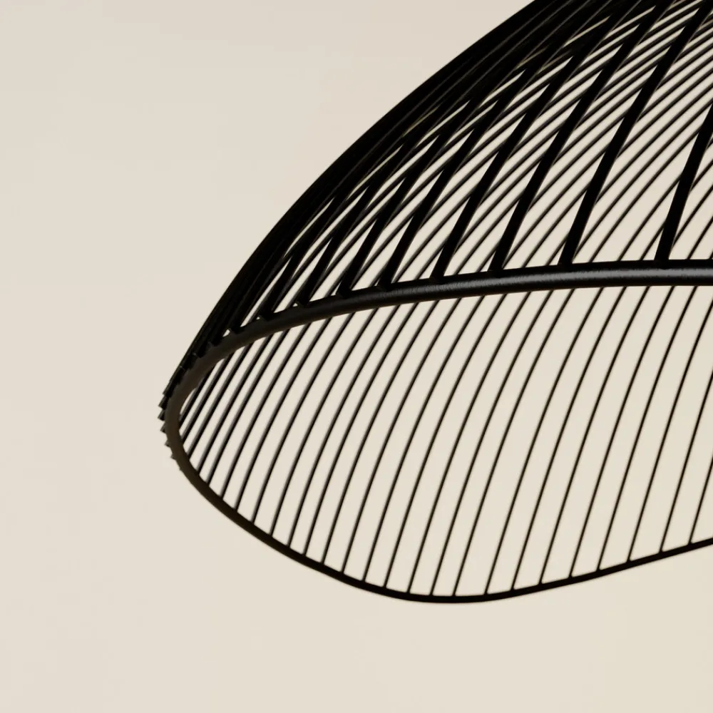 Lindby Fabronia hengelampe, gitter, glasskule Best