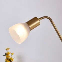 Lindby Felicia uplight med leselampe, messing Clearance