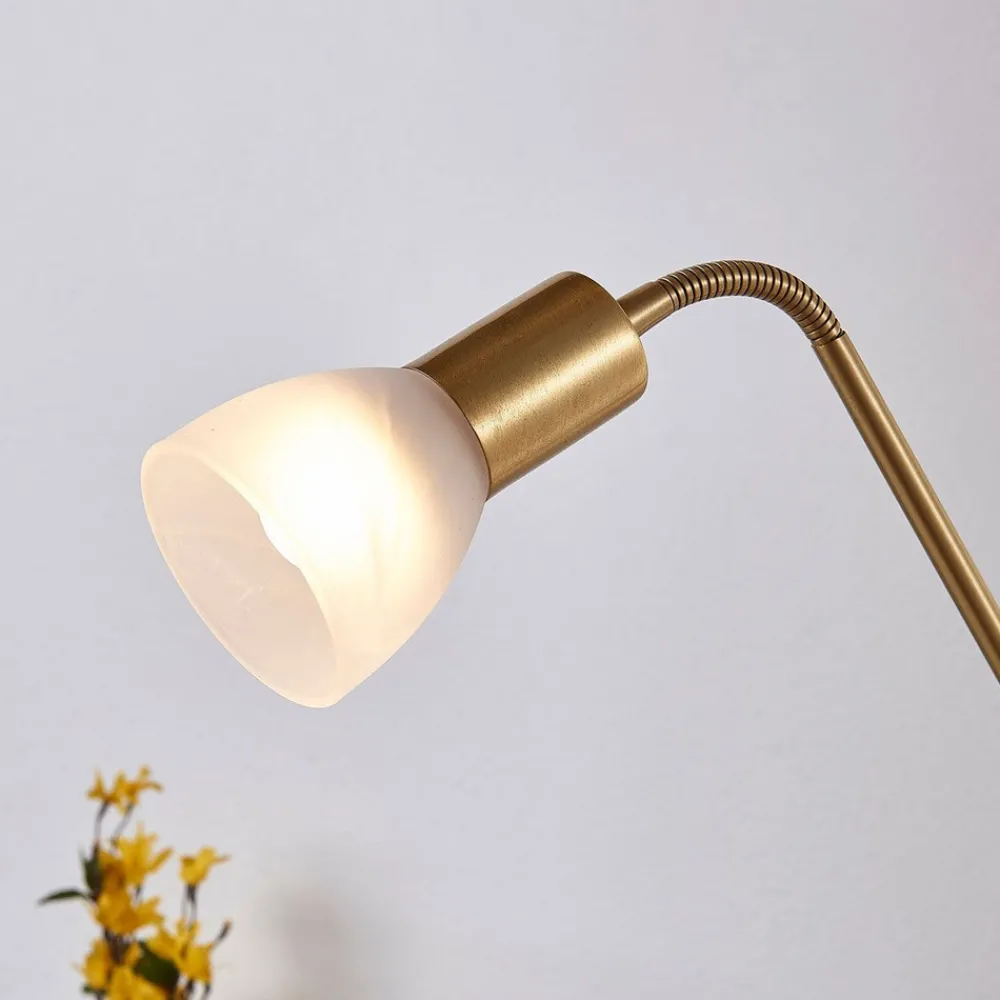 Lindby Felicia uplight med leselampe, messing Clearance