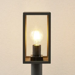 Lindby Filimon veilampe, 80 cm, antrasitt, IP44, E27| Terrassebelysning|Gatebelysning, Pullert Belysning