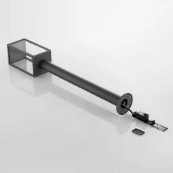 Lindby Filimon veilampe, 80 cm, antrasitt, IP44, E27| Terrassebelysning|Gatebelysning, Pullert Belysning