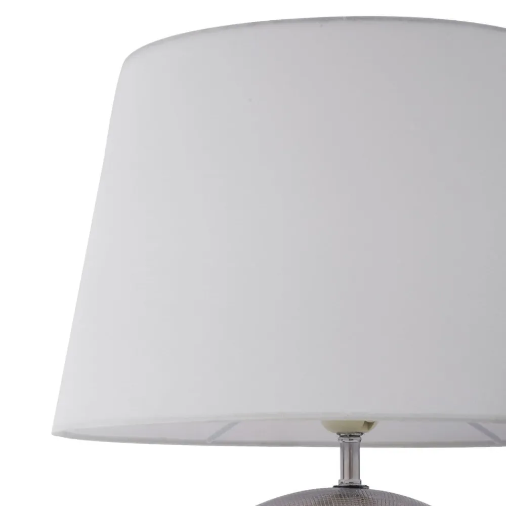 Lindby Florentino bordlampe, 49 cm, keramikk, tekstil| Bordlamper