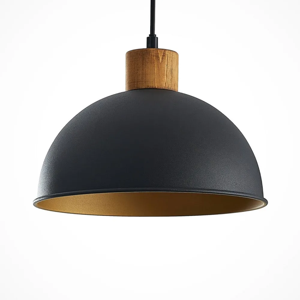 Lindby Flurin hengelampe, 3 lyskilder, 107 cm, svart, metall| Pendellamper