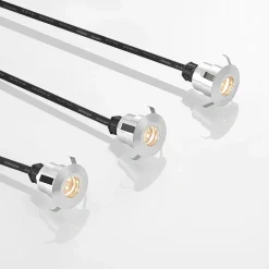 Lindby Gracelle LED-bakkespot, 3 stykk rundt| Utespotter