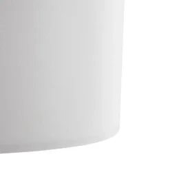 Lindby gulvlampe Adamio, Ø 45,5 cm, hvit, tekstil, stativ