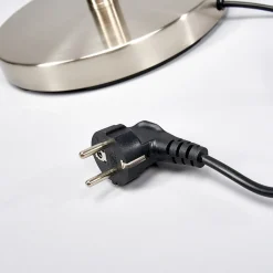 Lindby gulvlampe Elaina, 180 cm, nikkelfarget, leselampe Hot