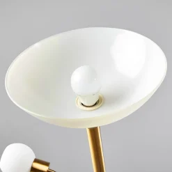 Lindby gulvlampe Elaina, leselampe, messingfarget, 183cm E27 Outlet