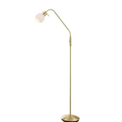 Lindby gulvlampe Elaina, messingfarget, 162 cm, fleksibel, E14| Gulvlamper