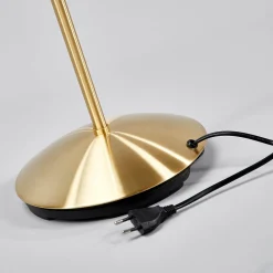 Lindby gulvlampe Elaina, messingfarget, 162 cm, fleksibel, E14| Gulvlamper