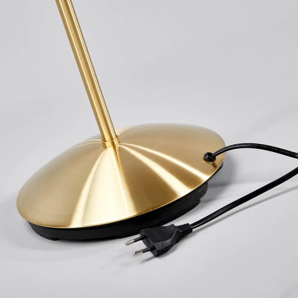 Lindby gulvlampe Elaina, messingfarget, 162 cm, fleksibel, E14| Gulvlamper