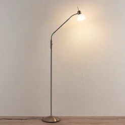 Lindby gulvlampe Gwendolin, 160 cm, glass, E14, justerbar