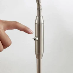 Lindby gulvlampe Gwendolin, 160 cm, glass, E14, justerbar