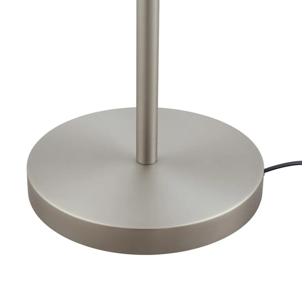 Lindby gulvlampe Jaileen, hvit, tekstil, 170 cm, leselampe Best