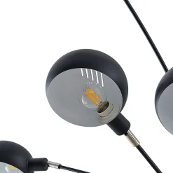 Lindby gulvlampe Jewa, svart, metall, 5 lyskilder, E14 Outlet