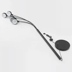 Lindby gulvlampe Jewa, svart, metall, 5 lyskilder, E14 Outlet