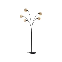 Lindby gulvlampe Lielle, naturlig bambus, 5 lyskilder, 190 cm| Gulvlamper