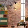Lindby gulvlampe Lilly, svart, metall, 170 cm, E14 Clearance