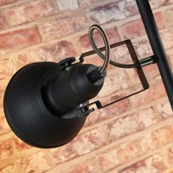 Lindby gulvlampe Lilly, svart, metall, 170 cm, E14 Clearance