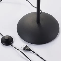 Lindby gulvlampe Lilly, svart, metall, 170 cm, E14 Clearance