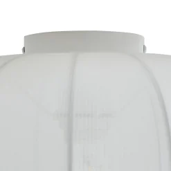 Lindby Helin taklampe, hvit, stoff, Ø 35 cm Discount