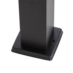 Lindby Honula sokkellampe, 45 cm, mørkegrå, IP44, E27| Sokkellamper Med Sensor|Terrassebelysning