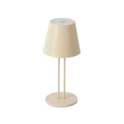 Lindby LED oppladbar bordlampe Janea TWIN, beige, metall Online