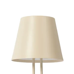 Lindby LED oppladbar bordlampe Janea TWIN, beige, metall Online