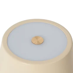 Lindby LED oppladbar bordlampe Janea TWIN, beige, metall Online