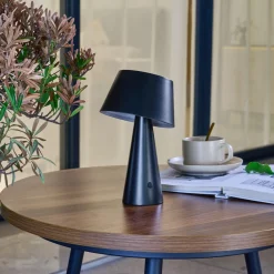 Lindby LED solcellelampe Lirinor svart plast 13 cm Online