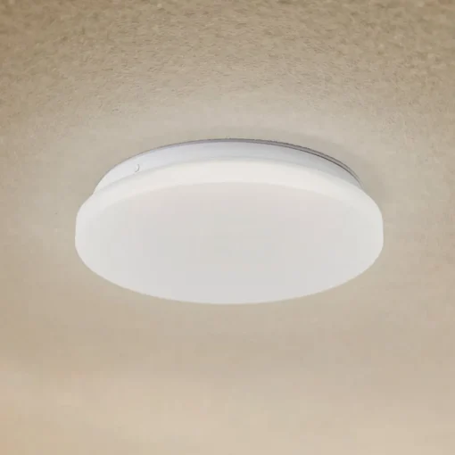 Lindby LED taklampe Kirkola, 3000 K, Ø 26 cm, hvit| Kommersiell Utebelysning|Led-Utendørs