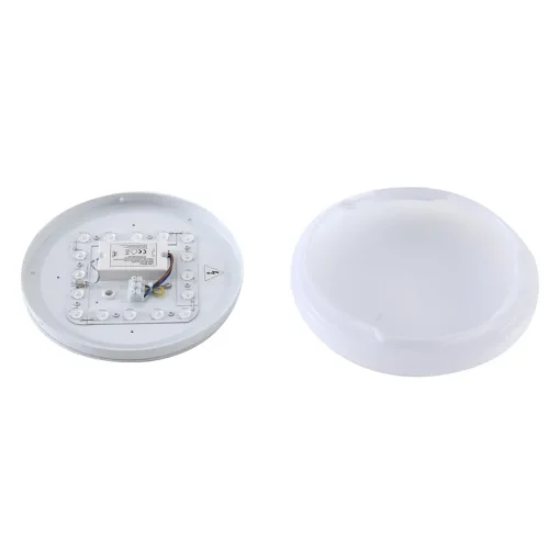 Lindby LED taklampe Kirkola, 3000 K, Ø 26 cm, hvit| Kommersiell Utebelysning|Led-Utendørs